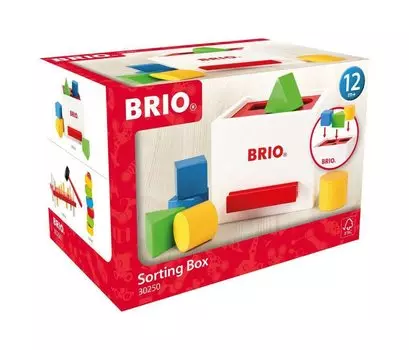 BRIO Shape Matching Box 30250 Деревянные игрушки от 1 года Деревянные игрушки (белый)