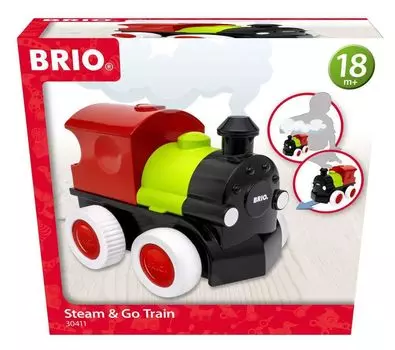 BRIO Steam & Go Train 30411 Целевой возраст: 18 месяцев и старше (игрушечные поезда, транспортные средства)
