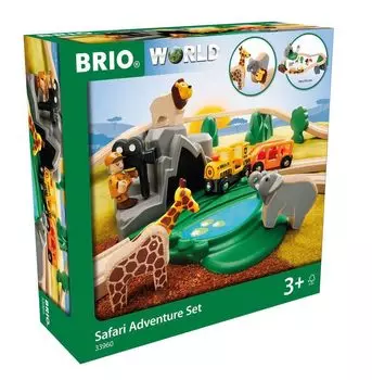 BRIO WORLD Safari Adventure Set Rail 33960 [деревянная игрушка]