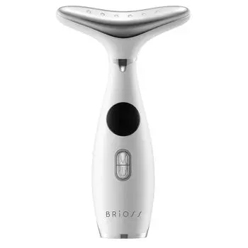 BRiOSS Neck Care Lift Gray Face Body Lift EMS Vibration Rechargeable USBTypeC Neck Face Line Loop Lymph Щеки Верхняя часть руки Икры и серый