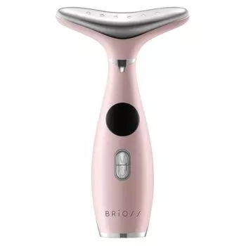 BRiOSS Neck Care Lift Pink Face Body Lift EMS Vibration Rechargeable USBTypeC Neck Face Line Loop Lymph Щеки Верхняя часть руки Икры и розовый