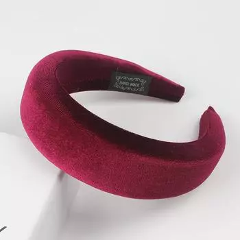 [brisand] модная однотонная повязка для волос с губкой, женская обруч для волос, милая повязка на голову для девочек One Size красный