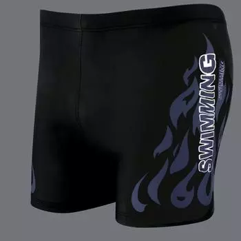 [brisand] Мужские полуплавки быстросохнущие для пляжного серфинга с принтом для бега и плавания L серый