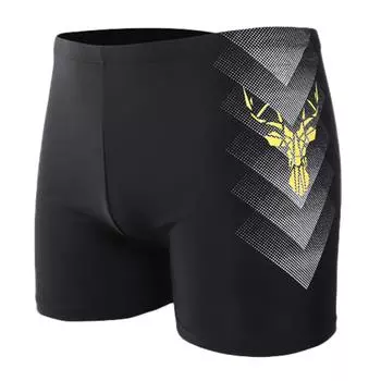 [brisand] Мужские сексуальные нейлоновые дышащие трусы со встроенным лучом и принтом, плавки