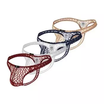 [brisand] Новые мужские сексуальные прозрачные кружевные мужские трусы с заниженной талией, нижнее белье с Т-образной спинкой S