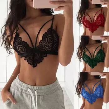 [brisand] Женское нижнее белье с кружевным крючком и вырезом Тедди, нижнее белье с вышивкой M винный