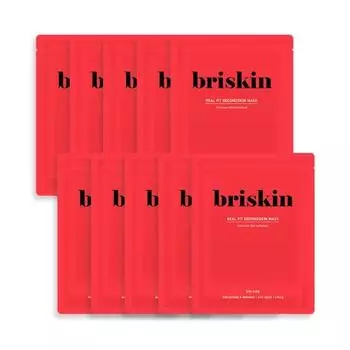 Briskin Real Fit Second Skin Mask Elasticity Lifting 10P