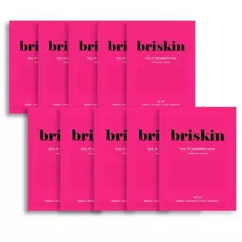 Briskin Real Fit Second Skin Mask Sheet Radiance 10 листов