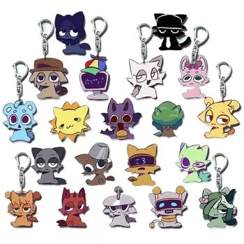 [Briskyjp] Spranky акриловая подставка брелок для ключей набор из 20 предметов Doujin Around игры ужасов Moe товары милые украшения украшения косплей аксессуары день рождения