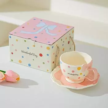 Британская керамическая кофейная чашка класса люкс для дома, чашка для послеполуденного чая, европейский стиль, маленький кофейный набор с золотой кромкой, чашка и блюдце, подарок для девушек 301-400ml