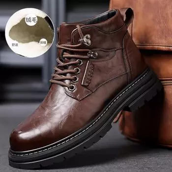 Британская кожаная обувь Кожаные мужские повседневные одинарные туфли Обувь ручной работы Сшитая повседневная кожаная обувь 38