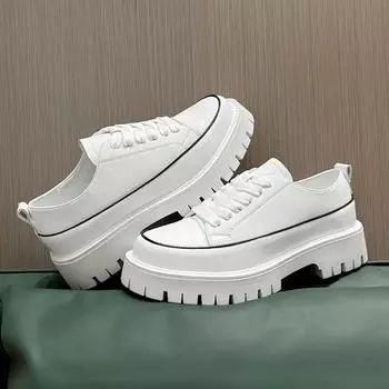 Британская кожаная обувь Кожаные мужские повседневные одинарные туфли Обувь ручной работы Сшитая повседневная кожаная обувь 38 белый