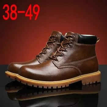 Британская кожаная обувь Кожаные мужские повседневные одинарные туфли Обувь ручной работы Сшитая повседневная кожаная обувь 38 коричневый