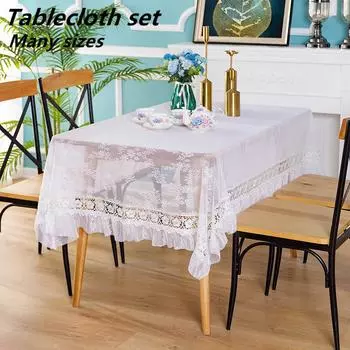 Британская мода белая жаккардовая скатерть спальня балкон гостиная кухня декор небольшой круглый стол скатерть комплект украшение для вечеринки 100x100cm белый