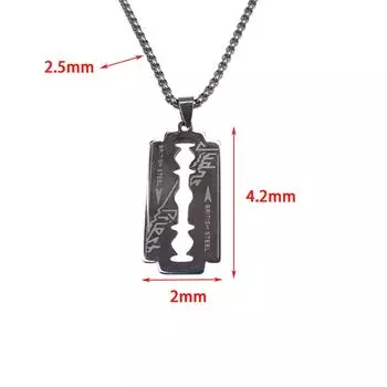 Британская рок-группа Judas Priest Ожерелье Хипстерская подвеска-бритва Хип-хоп Хип-хоп аксессуары