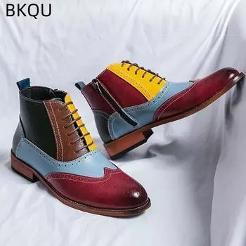 Британские деловые повседневные мужские кожаные туфли с острым носком, модельные туфли, повседневные, элегантные, удобные, модные, носимые, большого размера 38