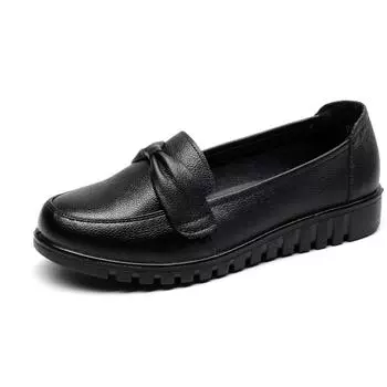 Британские ретро туфли на толстой подошве для женщин, черные туфли на плоской подошве с мягкой подошвой, классические нескользящие, модные, весна-осень, новые стили 35