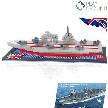 Британский авианосец «Королева Елизавета» nanoblock 616p drstarn648