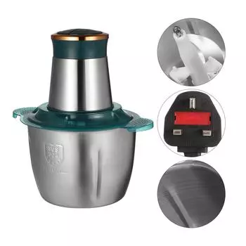 Британский стандарт Нержавеющая сталь электрическая мясорубка электроинструменты заземление машины 25.00X18.00X10.00CM