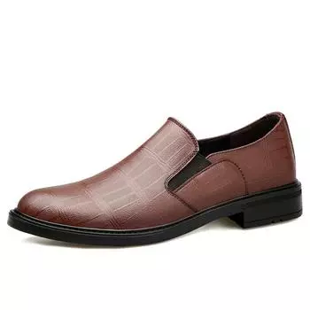 Британский стиль Лоферы Мужские Полные Натуральная Кожа Туфли Для Мужчин Бренд Оксфорды Модные Туфли Для Взрослых Деловая Обувь Для Джентльменов 38