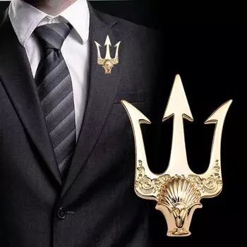 Мужская брошка на лацкан пиджака S