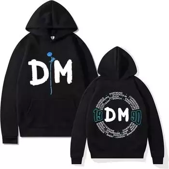 Британская группа Depeche Cool Mode Violation Europe Tour 1990 Толстовки с капюшоном Женская зимняя толстовка унисекс модная готическая толстовка с капюшоном Топы S