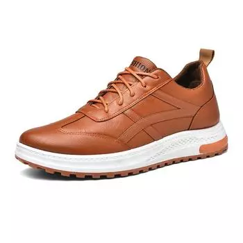 British business men s shoes autumn new fashion trend PU casual shoes men s lace-up low-top shoes men s 39