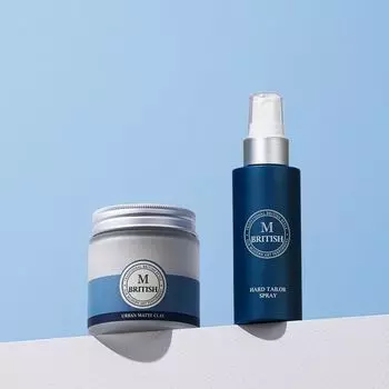 British M Urban Matte Clay 100 г, специальный (+ Жесткий спрей 80мл)
