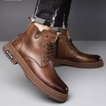 British Martin boots 2025 new men s labor insurance single cotton same casual shoes fashion men s tooling boots 39