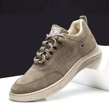 British Style Men s Casual Shoes Fashion Men Sneakers Quality Comfort Male Running Shoes Breath Men s Sports Shoes Tenis Hombres 39 коричневый