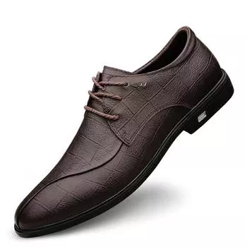 British Style Retro Carved Formal Shoes Brand Business Luxury Brand Leather Men Oxford Shoes Evening Dress Elegant Shoes for Men 36 чёрный
