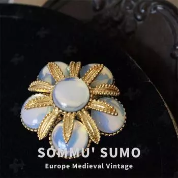 British Trend Jelly Belly Flower Brooch, ретро-корт средневековый вестерн винтажная реплика
