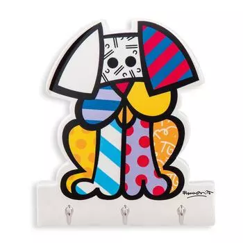Britto [A3602] - Разноцветный керамический чайник Britto (собака) - 16x14см (3 крючка)