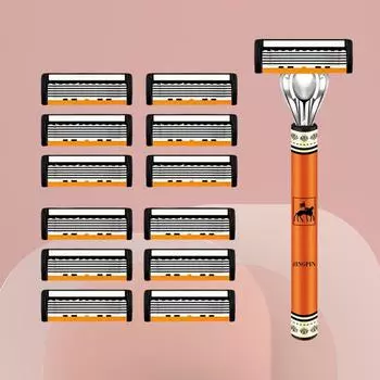 Бритва абсолютно нового дизайна бритва для бритья шестислойная бритва многоразовая бритва импортное лезвие многофункциональный инструмент сменная головка