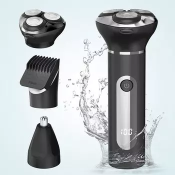 бритва электробритва машинка для стрижки волос в носу регулируемая светодиодный дисплей IPX7 ванна функция блокировки бритья Уважение к пожилым японская инструкция