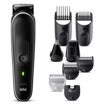 Бритва Braun Body Trimmer Series 5 Body Shaver MGK5420 для мужчин, многофункциональная машинка для стрижки волос, 9 функций в 1. Для ухода за бородой/волосами/ушами/носом. Водонепроницаемая конструкция. Зарядка.