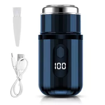 бритва CCDBD небольшого размера электрическая бритва для бритья электробритва для бритья мужская бритва для гладкого бритья перезаряжаемая Type-C 5 лезвий роторная с низким уровнем шума