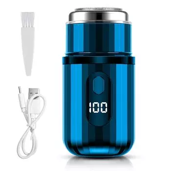 бритва CCDBD небольшого размера электрическая бритва для бритья электробритва для бритья мужская бритва для гладкого бритья перезаряжаемая Type-C 5 лезвий роторная с низким уровнем шума