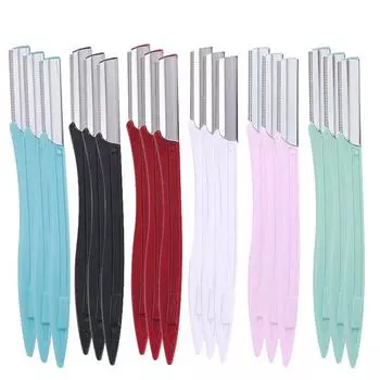 Бритва для бровей, 3/5/7 шт., многоцелевой отшелушивающий инструмент для дермапланирования, инструмент для макияжа, нож для бровей, лезвие для удаления волос на лице, бритва