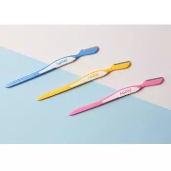 Бритва для бровей KAI, 3 шт. в упаковке_(нож для бровей)