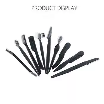 Бритва для бровей с крышкой, триммер для бровей, острый нож для макияжа, лезвие для бровей, инструмент для удаления волос на лице CHINA