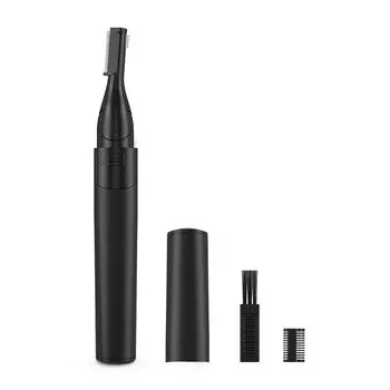 Бритва для бровей со сменными лезвиями для бритья под углом, электрическая, для волос, моющаяся под водой, батарейки типа AAA, бритва, регулировка на 30°, для бровей/лица