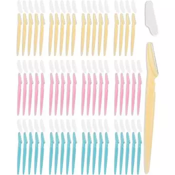 Бритва для дермапланинга MoHern, 60 шт. бритв для лица для женщин и мужчин, многофункциональная бритва для бровей, инструмент для дермапланинга для лица, многоцветный