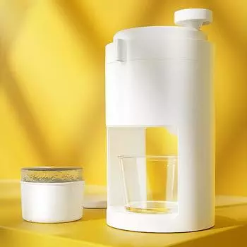 Бритва для льда и машина для изготовления снежных конусов Портативная ручная дробилка для льда с чашей для льда и формой для льда белый