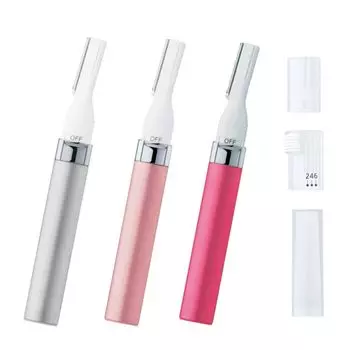 Бритва для лица Naive Hair Брови 3 цвета на выбор от розового для лица (Румяный ES-WF41-RP/Серебристый ES-WF41-S/Розовый ES-WF41-P) Мужчины / женщины (Серебряный) серебряный