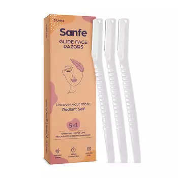 Бритва для лица Sanfe Glide для безболезненного удаления волос на лице - 3 шт.