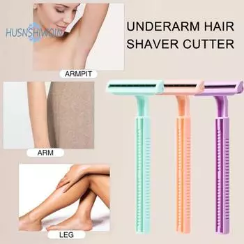 Бритва для ног и подмышек из нержавеющей стали — набор из 3 предметов, острый, нежный, косметический инструмент для женщин 3pcs