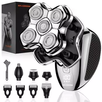Бритва для скинхедов роторная электрическая Машинка для стрижки волос электрическая электрическая Машинка для стрижки волос в носу уход за кожей лица влажная и может использоваться в лезвии