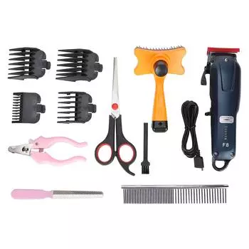 Бритва для собак, машинка для стрижки волос с низким уровнем шума, аккумуляторная электрическая машинка для стрижки волос для собак, кошек и домашних животных