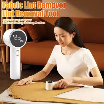 Бритва для удаления катышков, электрическая бритва с 6 лезвиями для одежды, свитеров, бритв для удаления катышков, пуха на диване, мебели, триммер для волос с USB-портом чёрный